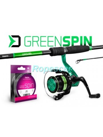 Set pentru pescuit la spinning GreenSPIN 2,4M - Delphin 